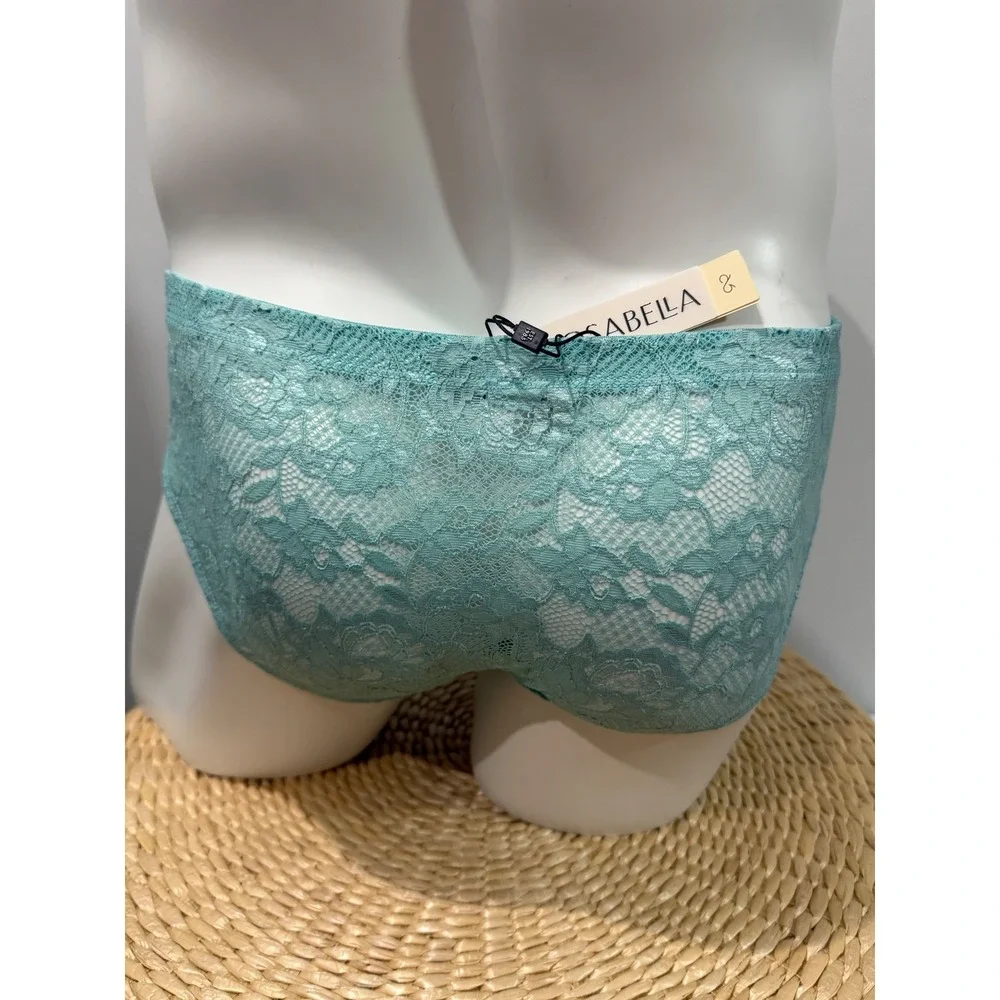 Cosabella Never Say Never Comfort Micro Brief Men's Lace Brief Blu Capri Size M